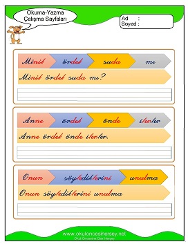 ö sesi Çalışma Sayfaları